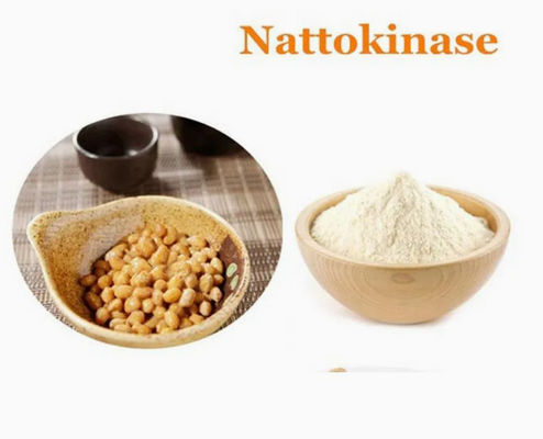 Ingrediente naturale Cura della salute Enzimi Nattokinasi Estratto CAS 133876-92-3 Nattokinasi