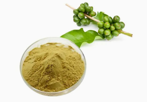 Farmaceutico Sanitario Estratto di chicchi di caffè verde CAS NO 327-97-9 Polvere naturale pura